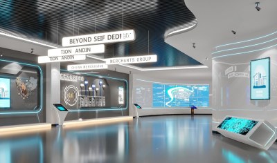 现代展厅3D模型下载